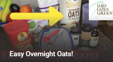 thumbnail with overnight oats ingredients