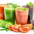 colorful veggie juices