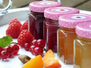 jam jars berries fruits