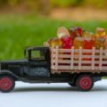 toy truck with gummies