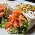 burrito with tomato lettuce