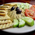 hummus plate with veggies